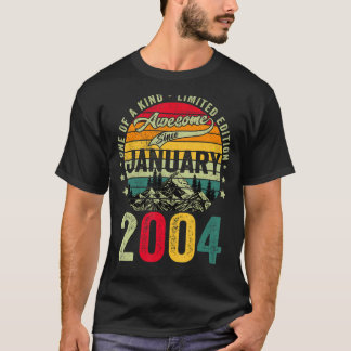 T-shirt Janvier 2004 19e anniversaire 19 ans