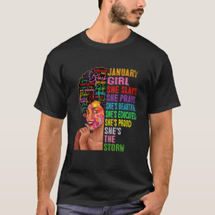 T-shirt Janvier Fille Elle Étouffe & Prie Janvier Annivers