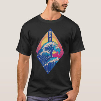 T-shirt Japan Japanese Vaporwave Great Wave Of Kanagawa
