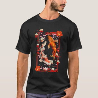 T-shirt Japan Koi Japanese Fish Cherry Blossom 64
