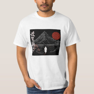 T-shirt Japan landscape samouraï kanji bonne année