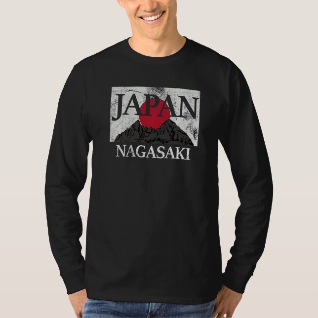 T-shirt Japan Nagasaki Fuji san flag Premium (Devant)