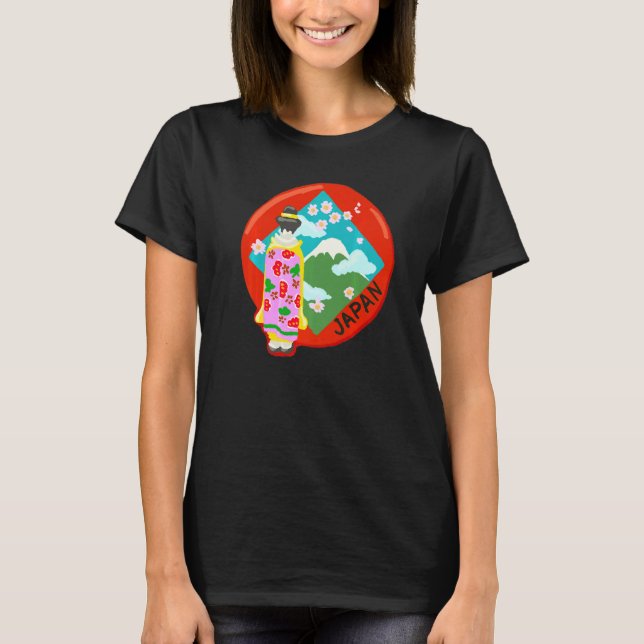 T-shirt Japan souvenir  for men women  3 (Devant)