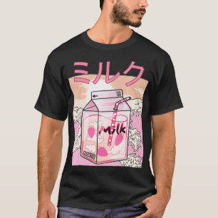 T-shirt Japanese 90s Style  Cute Otaku Style Kawaii Strawb