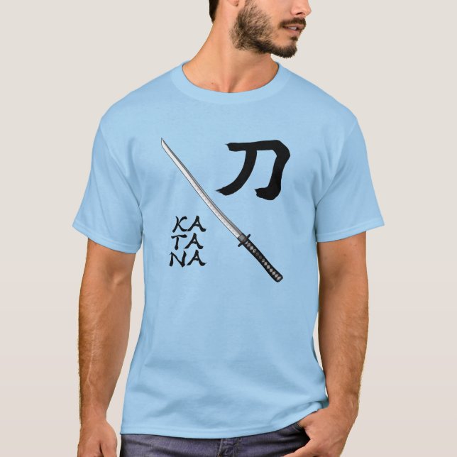 T-shirt Japanese Calligraphy Sword (Devant)