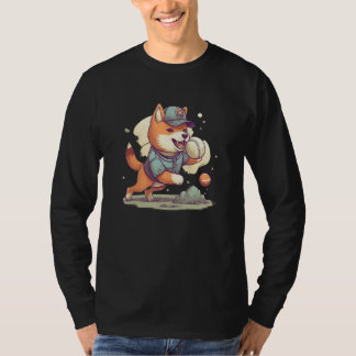 T-shirt Japanese Dog Shiba Inu Sport Baseball 1