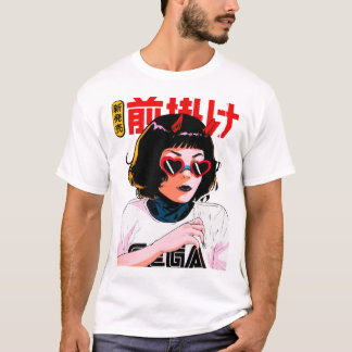 T-shirt Japanese Evil Girl Urban Modern Vaporwave Style