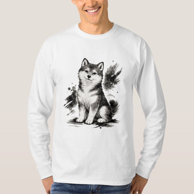 T-shirt 【Japanese Ink Puppy Long Sleeve T-Shirt】 (Devant)