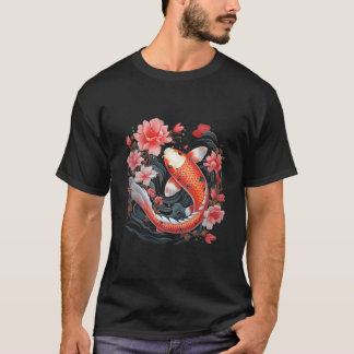 T-shirt Japanese Koi Fish Nishikigoi Fish Blackboard