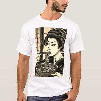 T-shirt Japanese ramen kimono ukiyoe dragon