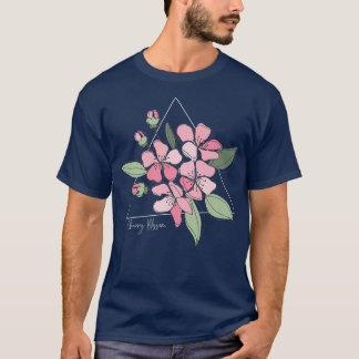 T-shirt Japanese Sakura Cherry Blossom Flower Pink Spring