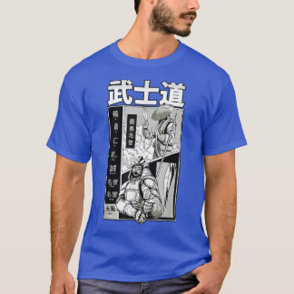 T-shirt Japanese Samurai Fantasy Comic Sketch  (2)