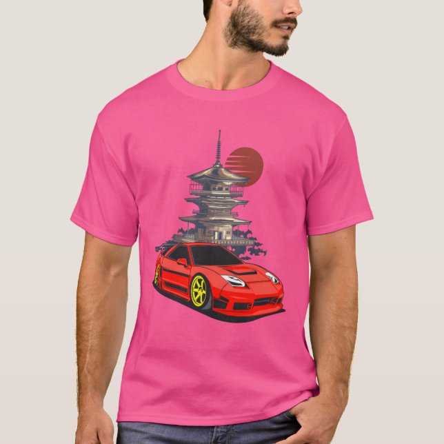 T-shirt Japanese Sports Car JDM friends (Devant)