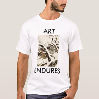 T-SHIRT< japanischer Vogel-Druck # 3 T-Shirt