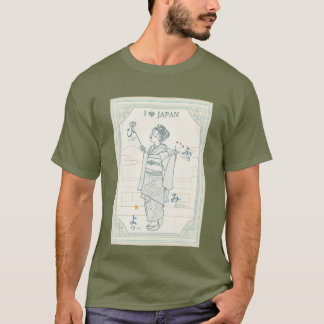T-shirt Japan's ancient capital and cute maiko.