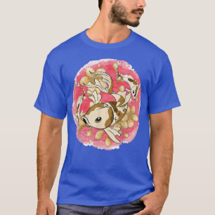 T-shirt Japon Cherry Blossom Taisho Sanke Koi Fish Sakura
