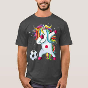 T-shirt Japon Dabbing Soccer Unicorne Japonais Fan