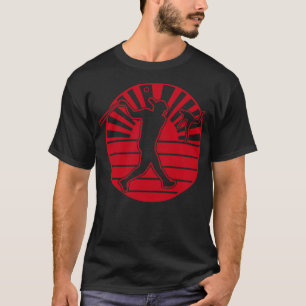 T-shirt Japon Drapeau Japonais Baseball Lever Sun Home Run