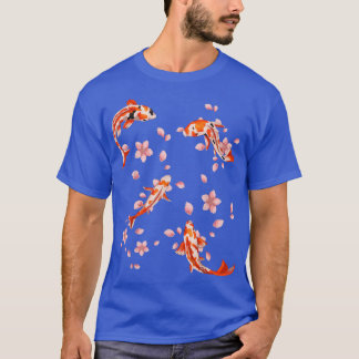 T-shirt Japon Esthétique Nishikigoi Cerry Blossom Sakura