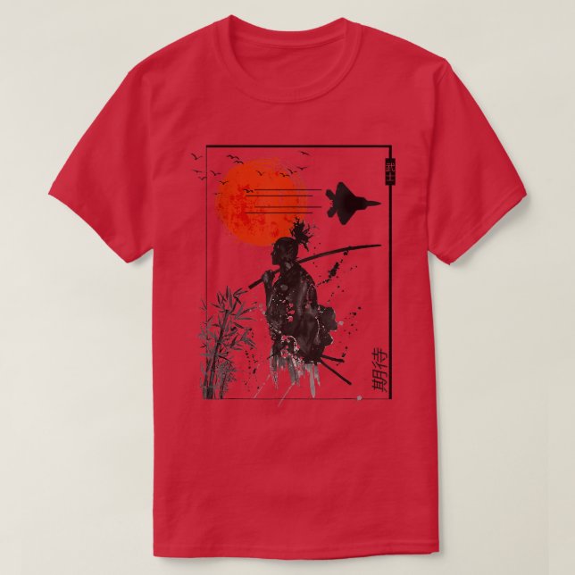 T-shirt Japon esthétique Samurai Coréen Vaporwave S (Design devant)
