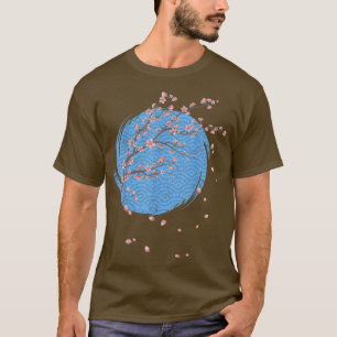 T-shirt Japon Fleur rose Floral japonais Sakura Cherry Bl