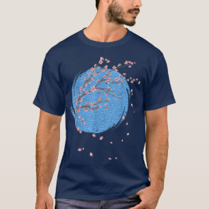 T-shirt Japon Fleur rose Floral japonais Sakura Cherry Bl
