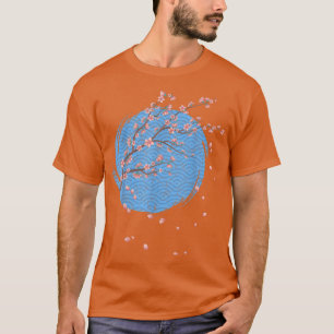 T-shirt Japon Fleur rose Floral japonais Sakura Cherry Bl
