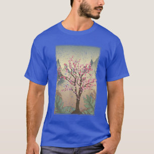 T-shirt Japon Fleur rose Japonaise Sakura Joli Cerise Bl