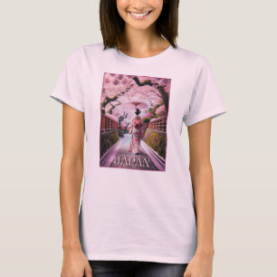 T-shirt Japon : fleurs de cerisiers