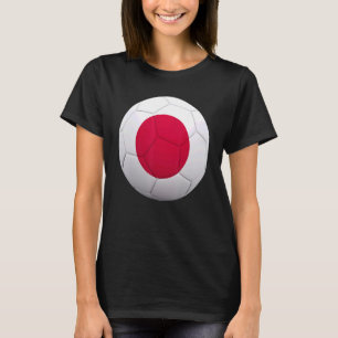T-shirt Japon Football National Ball Japon Drapeau Footbal