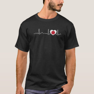 T-shirt Japon - Heartbeat, Pulse, Heart Line, ECG