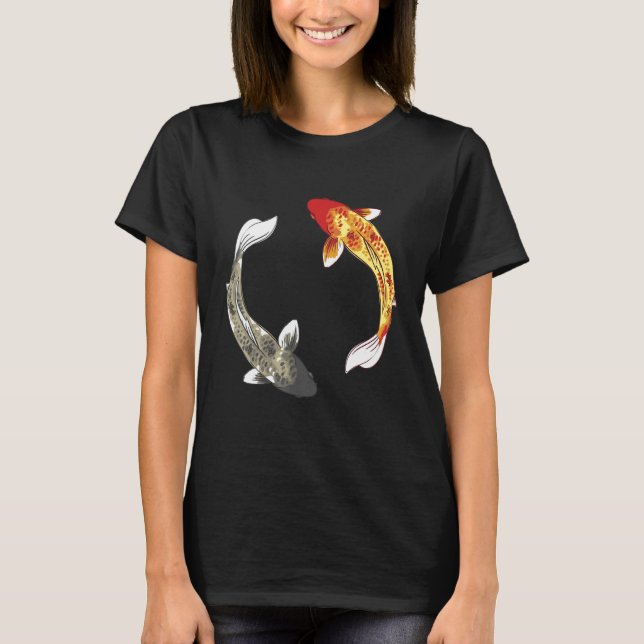 T-shirt Japon Koi Japonais Poisson Fleur de cerise 75 (Devant)
