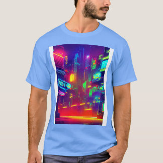 T-shirt Japon Neon Ville Lumières 6