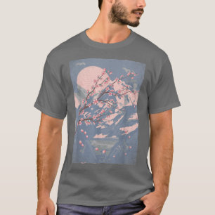 T-shirt Japon Sakura Fleur rose Floral Japonais Cerise Bl