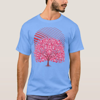 T-shirt Japon Sakura Retro Cherry Blossom