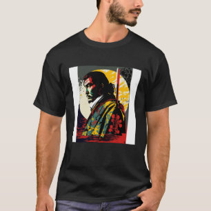 T-shirt Japon Samouraï Rétro Vintage Épée Guerrier Japonai