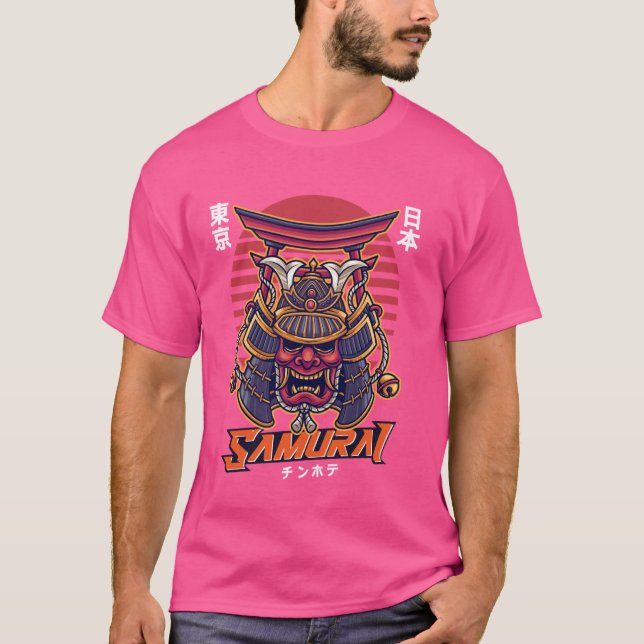 T-shirt Japon Samurai Shogun Torii Shinto Shrine Gate Toky (Devant)