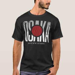 T-shirt Japon Style urbain esthétique Osaka City Map Coord