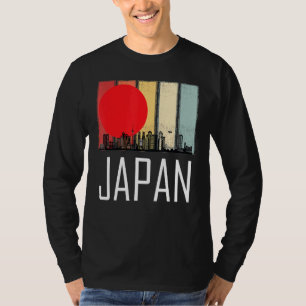 T-shirt Japon Sunrise Rétro Tokyo Skyline Avec Tour Tokyo