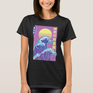T-shirt Japon Vaporwave Japon Grande Vague De Kanagawa
