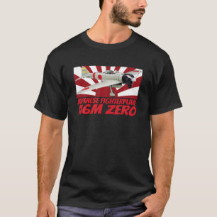 T-shirt Japonais A6M Zero 2ÈME GUERRE MONDIALE Fighter Pla