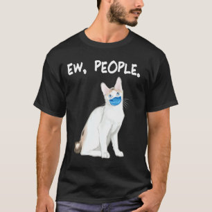T-shirt Japonais Bobine Ew Personnes Chat Portant Un Masqu