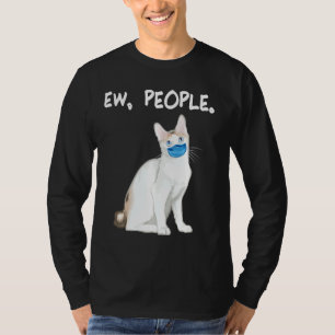 T-shirt Japonais Bobine Ew Personnes Chat Portant Un Masqu