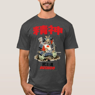 T-shirt Japonais Bushido Courage Loyauté Honneur