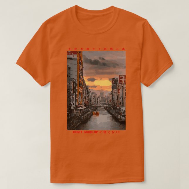 T-shirt Japonais Cyberpunk Tokyo Streetwear Aesthetic Japa (Design devant)