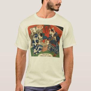 T-shirt japonais d'art de chat
