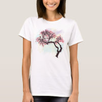 T-shirt japonais de fleur de cerisier