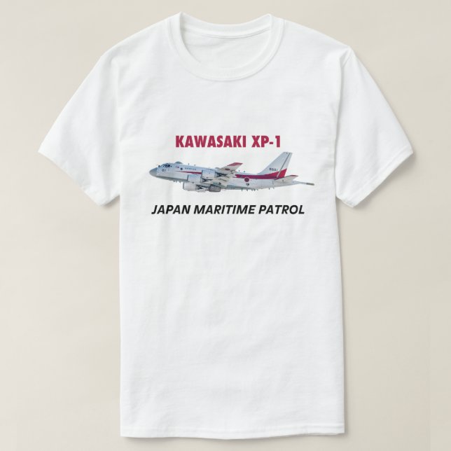 T-SHIRT JAPONAIS DE MARINE D'AVIONS DE KAWASAKI (Design devant)