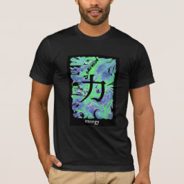 T-shirt japonais d'idéogrammes - énergie