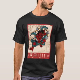 T-shirt Japonais Dieu tambour mythique Créatures Japon Ani